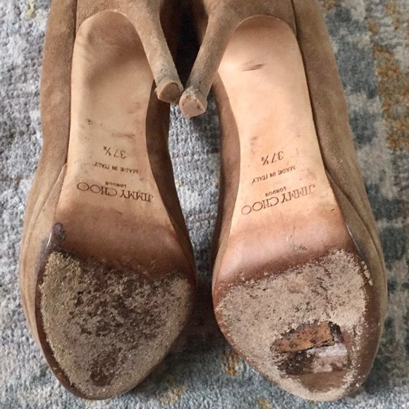 Jimmy Choo Suede Luna Pump 37.5 - Picture 6 of 8